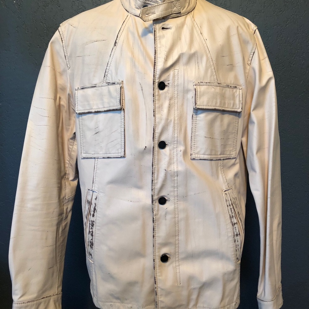 Men’s designer leather jacket